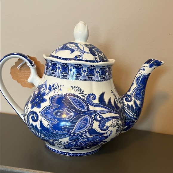 Blue and White Teapot - Picture 3 of 4